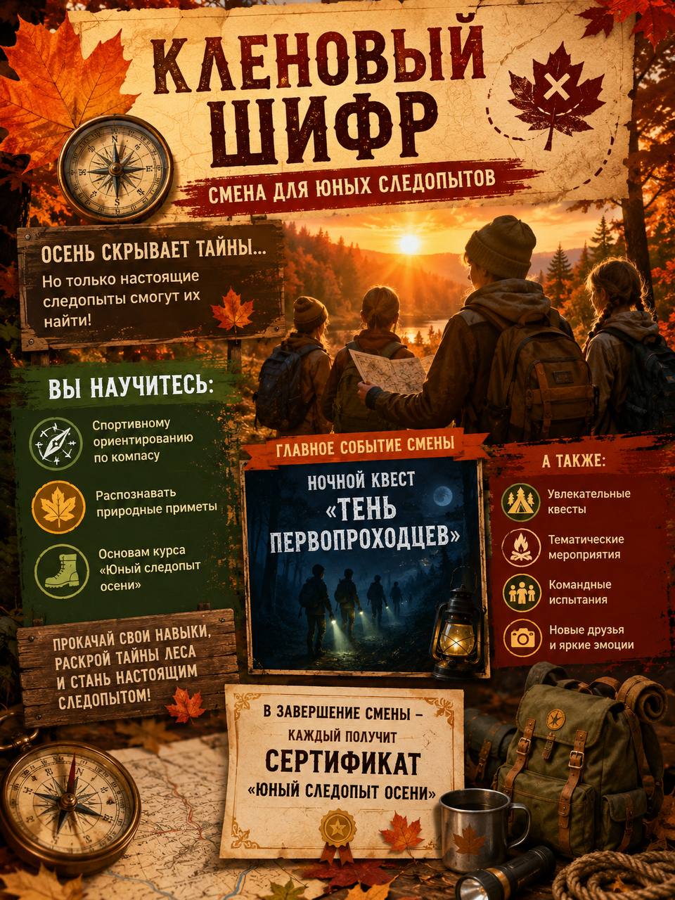 Детская путевка на осенние каникулы