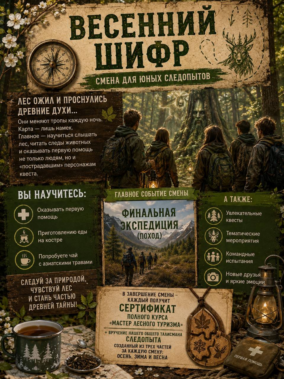 Детская путевка на весенние каникулы